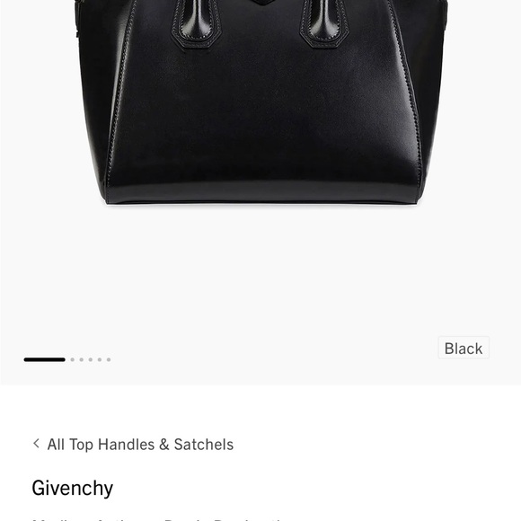 Givenchy Black Leather Medium Antigona Handbag - Picture 6 of 6